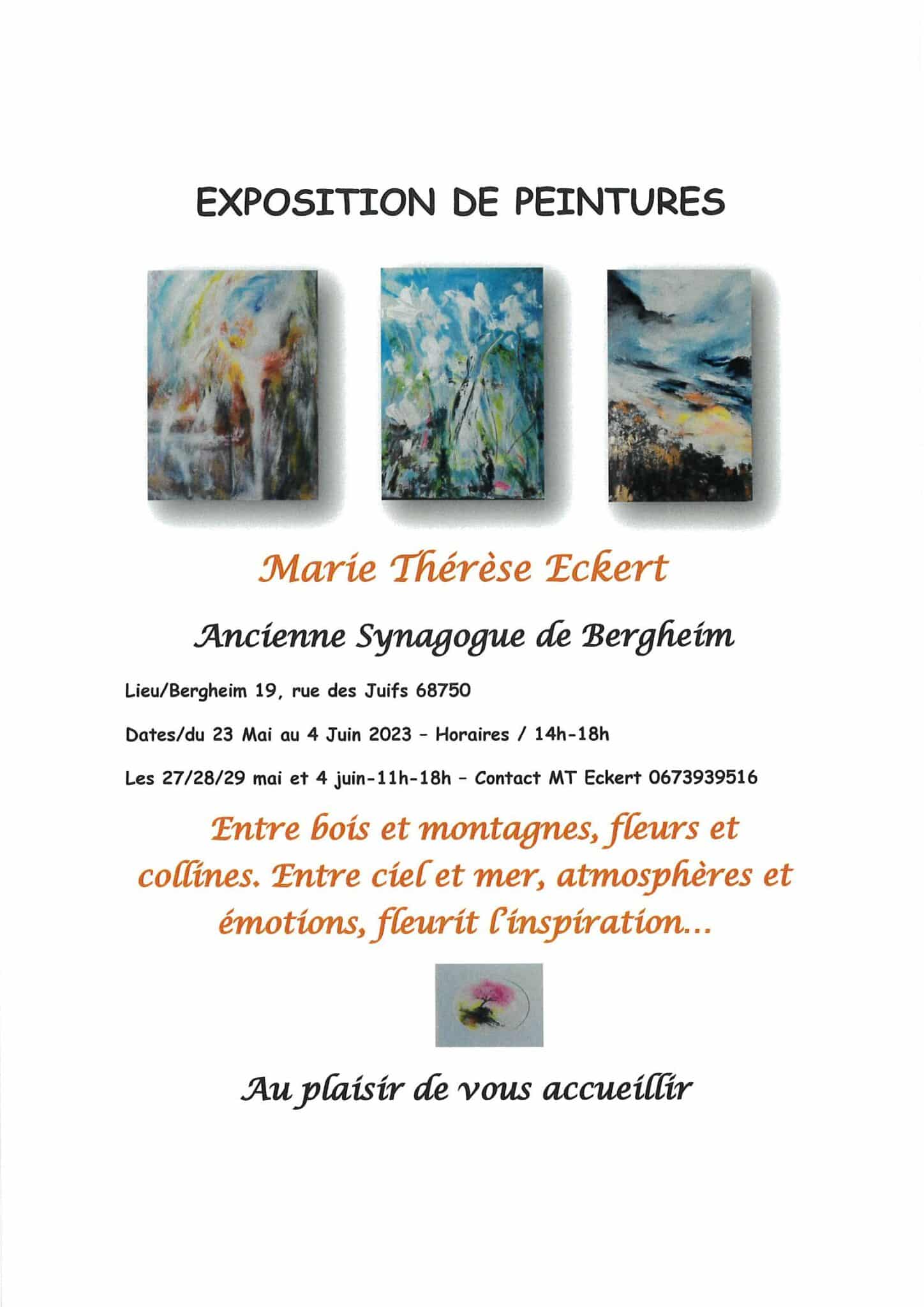 Exposition de peintures Marie Thérèse ECKERT